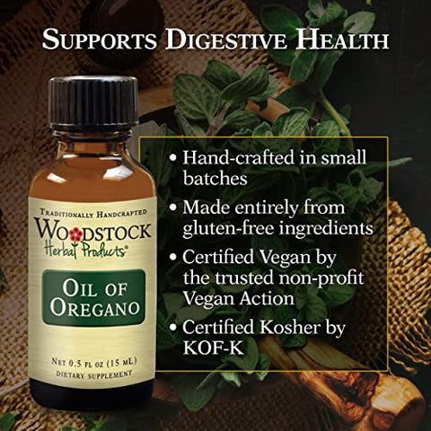 WOODSTOCK HERBAL PRODUCTS - Óleo de Orégano, 15 ml – Potencialize sua saúde com o Óleo de Orégano 100% natural