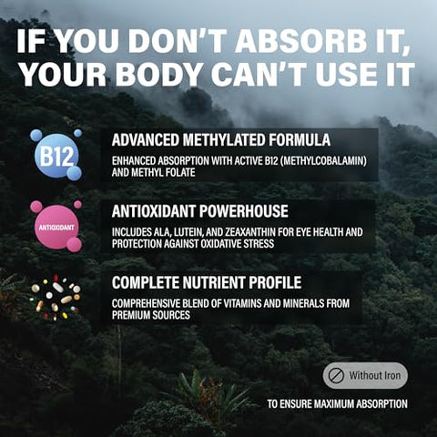 Wild Foods - Multivitamínico Selvagem Metilado para Mulheres – Marca Wild – 60 cápsulas