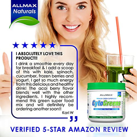 Cytogreens Pó de Super Verdes, com Spirulina e Espinafre | 100g - ALLMAX Nutrition
