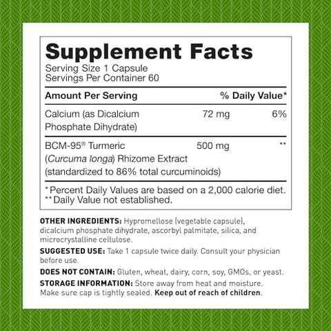 Amy Myers MD - Dr. Amy Myers Cúrcuma Curcumina Super Solúvel 500mg – Suplemento Alimentar, 60 Cápsulas