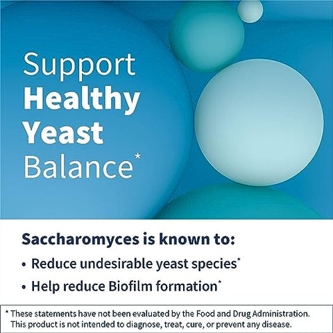 Probiótico Saccharomyces Boulardii – Resistente ao Ácido | 30 cápsulas | 5 bilhões de UFC | Promove a saúde intestinal - Klaire Labs