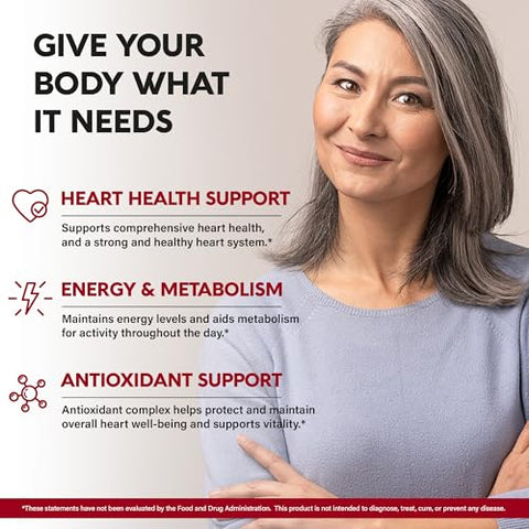 NUTRAHARMONY - Red Yeast Rice 1200 mg com CoQ10 100 mg – com Magnésio | Niacina | Vitamina E | 1200 mg de Arroz de Levedura Vermelha com 100 mg de CoQ10 – com Magnésio, Niacina e Vitamina E