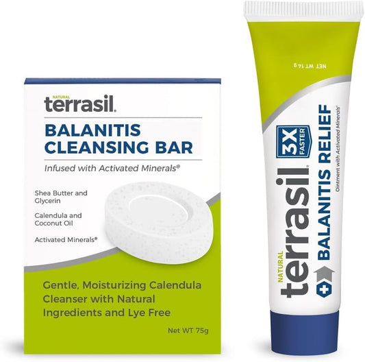 terrasil - Kit Terrasil para Tratamento de Balanite em Homens – Sabonete de Limpeza e Pomada Natural para Sintomas de Balanite: Coceira