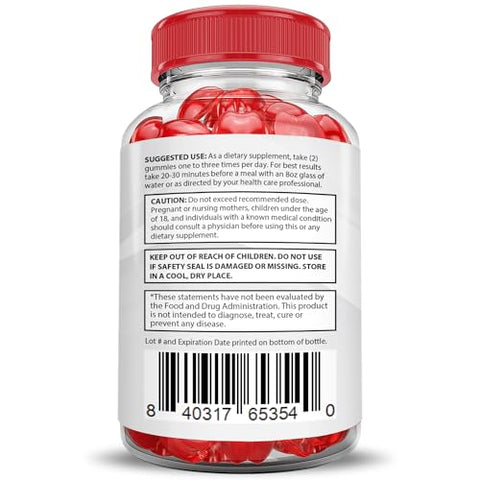 Justified Laboratories - Ketosyn Keto Gummies Extreme 2000MG ACV – Maçã, Romã e Beterraba – B12 Vegan Non GMO 60 Gummys
