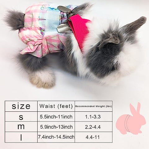 LYML.E1 - Fraldas Descartáveis para Coelhos, Tapetes Absorventes Pequenos, com Suspensórios para Fraldas Femininas de Coelho, Fraldas para Esquilos, para Coelhos, Porquinhos-da-Índia, Gatinhos, Ouriços e Atividades ao Ar Livre (10PCS)