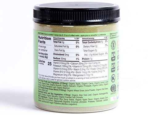 SMART Pressed - Smart Pressed Organic Greens – Pó de Suco Verde Alcalinizante Vegano, Detox e Limpeza (Original, 30 Porções)
