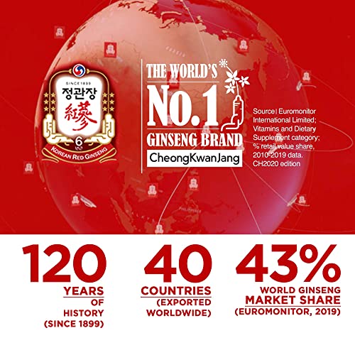 CheongKwanJang - Extrato de Ginseng Vermelho Coreano 50g | Chá de Ginseng, Suplemento de Saúde | Estimulante de Energia, Resistência, Circulação Sanguínea, Suporte Imunológico | 100% Extrato de Ginseng Vermelho Coreano | Vegano