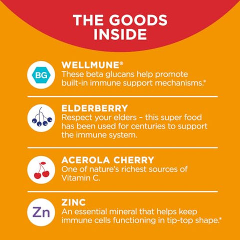 Kids Immunity Gummy: Suporte Imunológico com Wellmune, Sabugueiro, Vitamina C e Zinco - OLLY