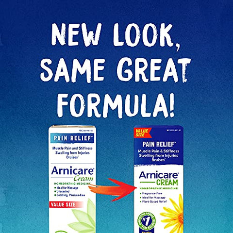 Arnicare Creme para Alívio Suave de Dores nas Articulações, Dores Musculares, Dor Muscular e Inchaço de Hematomas ou Lesões – Absorção Rápida e Sem Fragrância – 120g - Boiron