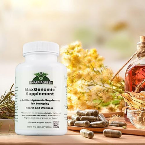 Maxgenomic - MaxGenomicTM: Suplemento Natural de Amplo Espectro para Saúde e Bem-Estar Diários. Composto por 9 Cogumelos Benéficos e 6 Ervas Benéficas. Inclui Lion’s Mane
