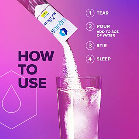 Hydration Multiplier® Sleep – Blueberry Lavender – Pó para Bebida de Reposição de Eletrólitos | Embalagem com Sachês de Dose Única | Não-OGM | 1 Pacote (10 Porções) - Liquid I.V.