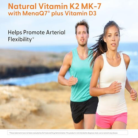 Doctor's BEST - Doctor’s Best Vitamina K2 Natural com MK-7, 180mcg + D3 1000UI, Sem OGM, Sem Glúten, Vegetariano, Sem Soja, 60 Cápsulas Vegetais