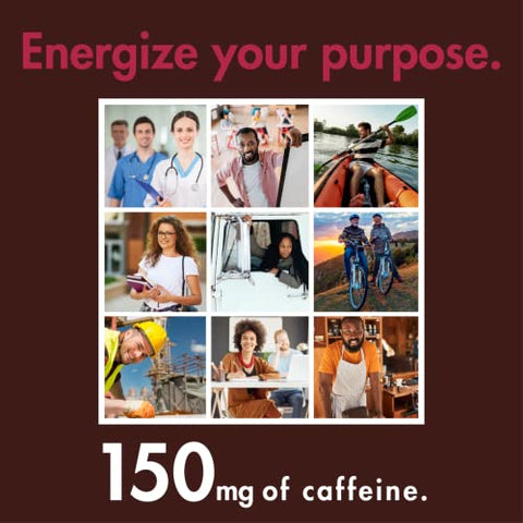 Energia Impulsionadora Chocolate Amargo com Frutas Vermelhas e Cafeína – Mordidas Energéticas de Chocolate Cafeinado – Lanche com Baixa Caloria, Kosher e Sem Glúten – 50 Unidades - ZenEvo