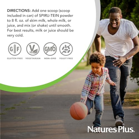 Natures Plus - Nature’s Plus Spiru-Tein Shake Simply Natural – 740g – Shake Proteico Natural