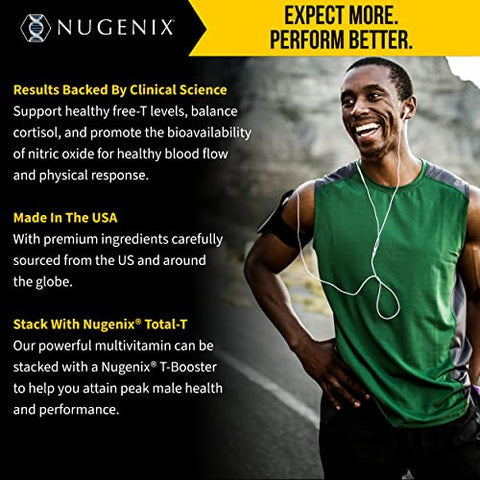 Multivitamínico Diário para Homens com Testosterona Livre – 19 Vitaminas e Minerais - Nugenix
