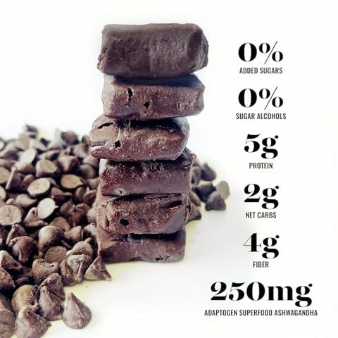 100Cal - Barras de Proteína 100 CAL SNACKS Sabor Chocolate Brownie, Barras de Lanche Natural, Lanches Saudáveis Deliciosos, Sem Adição de Açúcar, Amigáveis ao Intestino, Lanches Keto com Baixo Teor de Carboidratos 2g. Alta Proteína