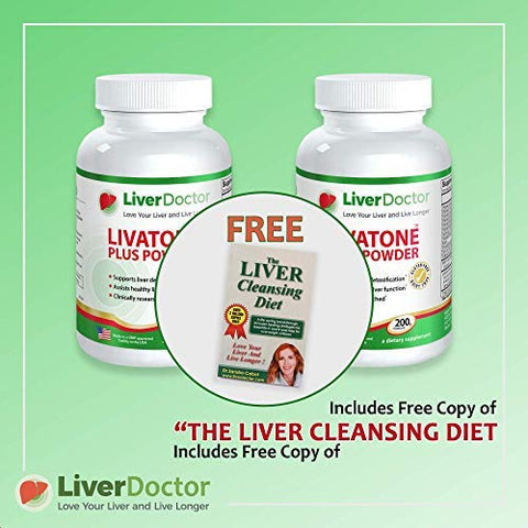 Livatone - Plus Powder – Pó para Limpeza e Desintoxicação do Fígado com Cardo de Leite e Antioxidantes (200g)