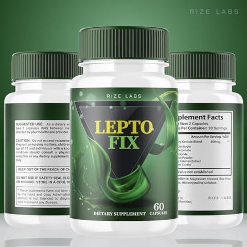 rize labs - LeptoFix – Pílulas de Emagrecimento LeptoFix, Suplemento Natural LeptoFix para Resultados Notáveis, Fórmula LeptoFix para Apoiar um Estilo de Vida Saudável e Ativo, Avaliações Lepto Fix (60…)