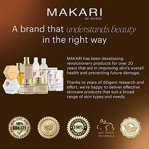 MAKARI - Creme Facial Makari Classic Day Radiance (50ml) | Tratamento Anti-Envelhecimento para Manchas Escuras, Cicatrizes, Imperfeições e Hiperpigmentação | Hidratante Facial para Pele Seca