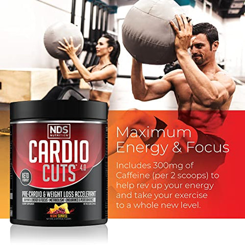 NDS Nutrition - Cardio Cuts 4.0 Miami Sunrise – 8.6 oz (255 ml) | Energia e Desempenho