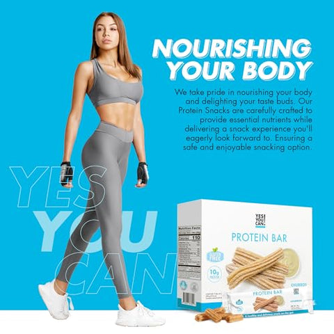 Barras de Alta Proteína – Caixa com 7-1 Pacote: Lanches Proteicos para Toda a Família, Snack Rico em Proteínas, Snack Saboroso e Saboroso, Snack Saudável e Crocante - Yes You Can!