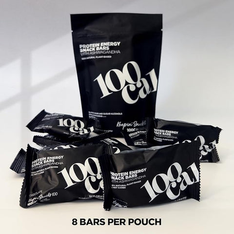 100Cal - Barras de Proteína 100 CAL SNACKS Sabor Chocolate Brownie, Barras de Lanche Natural, Lanches Saudáveis Deliciosos, Sem Adição de Açúcar, Amigáveis ao Intestino, Lanches Keto com Baixo Teor de Carboidratos 2g. Alta Proteína