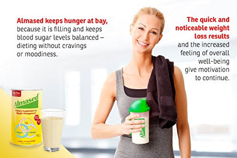 Shake Substituto de Refeição Baunilha – Pó Proteico de Alta Base Vegetal com Baixo Índice Glicêmico – Suplemento Nutricional para Apoio à Saúde e Perda de Peso – Sabor Baunilha – 500g (2 Pacotes) - Almased