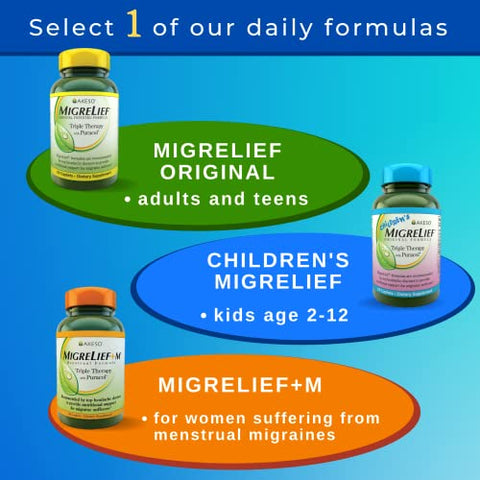 Original Triple Therapy with Puracol – Suporte Nutricional para Enxaquecas – 60 Cápsulas/1 Mês de Fornecimento - MigreLief