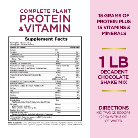 Nature's Bounty - Nature’s Bounty Optimal Solutions – Proteína Vegetal Completa 500g