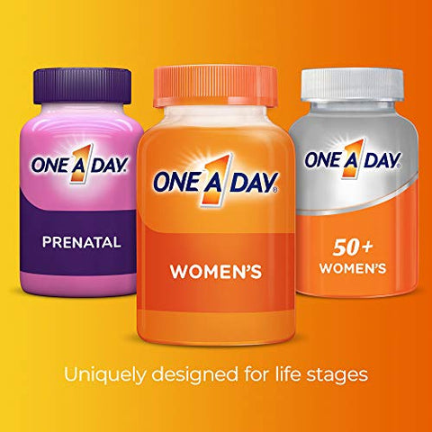 ONE A DAY - Multivitamínico Feminino One A Day Gummies com Vitaminas A, C, D, E e Zinco para Suporte à Saúde Imunológica e Cálcio