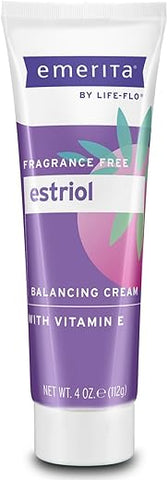 by Life-flo Creme de Estriol com Vitamina E – Creme Equilibrante para Mulheres na Meia-Idade – com Aloe Vera Calmante e Óleo de Amêndoa Doce – Sem Fragrância, Garantia de 60 Dias, Não Irritante - Emerita
