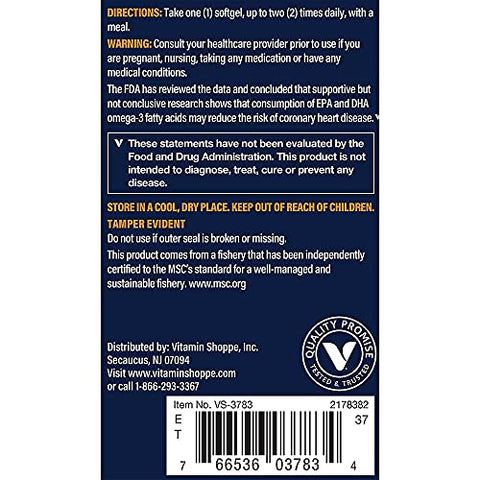 Vthrive - Óleo de Peixe Selvagem do Alasca Premium com Vitamina D3 – Suporte à Saúde Cardiovascular – 1.375 DHA/EPA (120 Softgels)