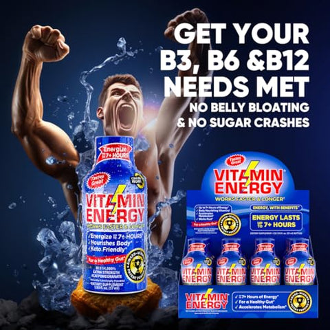Shots B12 | Energia Natural e Saudável | Marca: Vitamin Energy - Vitamin Energy