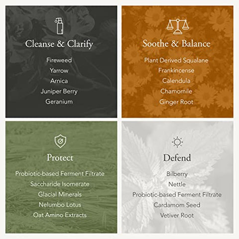 Caldera Lab The Clean Slate | Espuma Facial Orgânica para Homens com Pele Seca e Sensível | Limpeza Profunda e Hidratação | 100ml