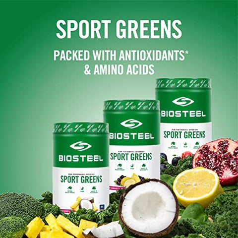 Greens Sport Superfood Açaí Limonada, 306g – Energia Natural para Atletas - BIOSTEEL