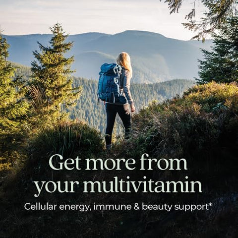 Multivitamínico Feminino para Imunidade, Beleza e Energia com 20 Nutrientes — Diário para Mulheres, Suave no Estômago, 96 Comprimidos - New Chapter