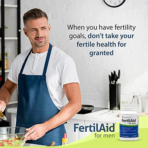 FertilAid for Men – Suplemento de Fertilidade Masculina | Suporte para Contagem e Motilidade | Pré-Concepção para Ele | Inclui Zinco e - Fairhaven Health
