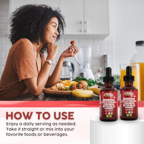 Clean Nutraceuticals - Suplemento Líquido de Canela Ceylon Orgânica com Berberina, Extrato de Melão Amargo, Glucomanano, Gymnema, Cromo, Cúrcuma, Ginseng Panax Orgânico, Vinagre de Maçã