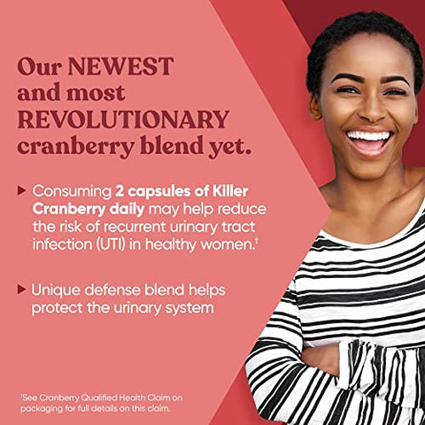 Eu Natural - Pílulas de Cranberry 9 em 1 para Mulheres – Defesa contra ITU com Ingredientes Clinicamente Estudados – Suplemento de 9 Extratos para o Trato Urinário – Casca de Pinheiro, Própolis, Vitamina D