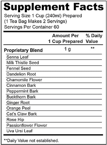 DetoxAway - KlenzTea™ – Desintoxique seu Fígado, Linfa e Colo