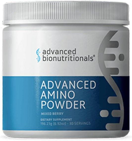Pó de Aminoácidos Avançado, Suplemento para Construção Muscular, Recuperação Pós-Treino, Energia, Resistência, Sem OGM, Sem Glúten, Sem Lactose, Vegano (30 Porções) - Advanced Bionutritionals