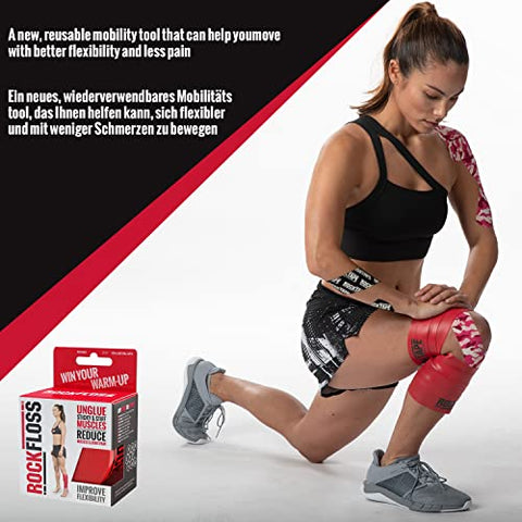 RockTape - Rocktape RockFloss Tack – Faixa de Mobilidade para Recuperação Muscular, Alívio de Dores Musculares, 2
