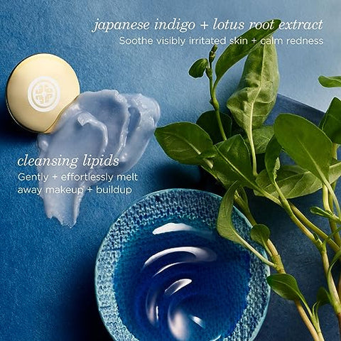 TATCHA Indigo Bálsamo de Limpeza | Suave Hidratante Facial, Sem Fragrância, Bálsamo Macio que se Funde para Limpeza Delicada