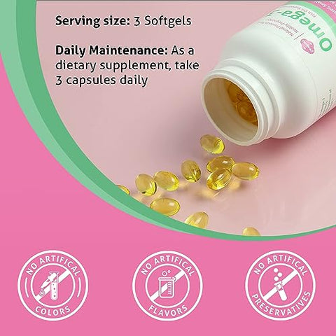 Peapod Ômega-3 Premium Óleo de Peixe Islandês para uma Gravidez Saudável, Rico em EPA, DHA e Ácidos Graxos para Função Cognitiva, Sabor Cítrico - Fairhaven Health