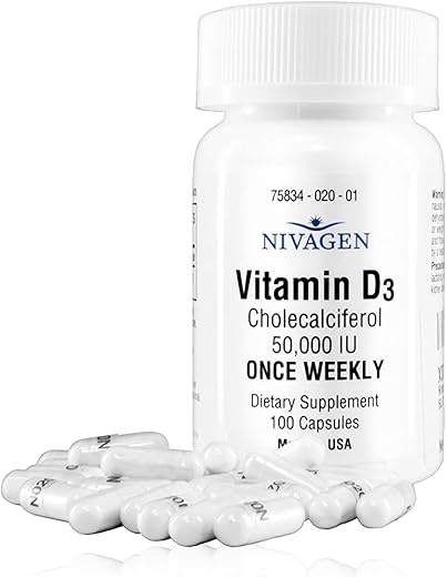 Nivagen - Vitamina D3 50.000 UI Cápsula (100) – Pharmaceuticals Inc