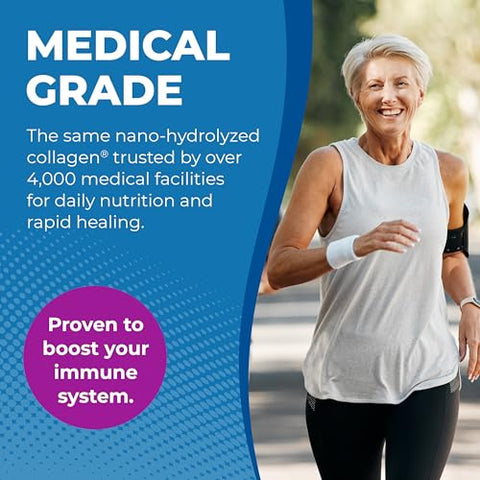 ProT Gold - Proteína Líquida de Colágeno, 17g de Colágeno Hidrolisado Nano-Hidrolisado de Pasto, 2g de Arginina para Suporte de Feridas, Sem Glúten, Sem Açúcar, 0g de Carboidratos, Não-OGM, Sabor de Frutas Vermelhas, 30ml, 24 Unidades