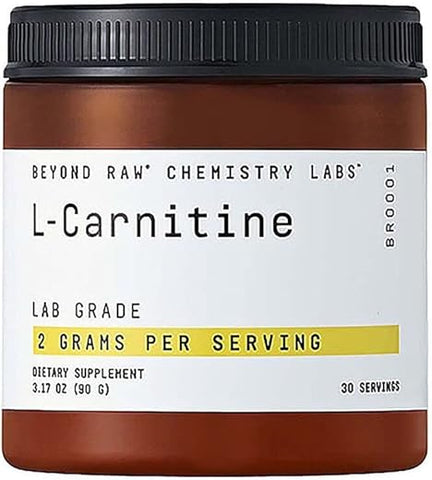 Chemistry Labs L-Carnitine em Pó | Potencializa o Exercício e Auxilia na Recuperação | 30 Porções - BEYOND RAW
