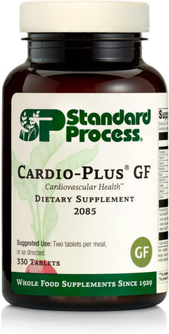 Standard Process Inc. - Standard Process Cardio-Plus GF – Suporte à saúde do coração e fluxo sanguíneo com Vitamina C, Vitamina E, Riboflavina, Niacina, Vitamina B6, Colina, Selênio e mais – 330g