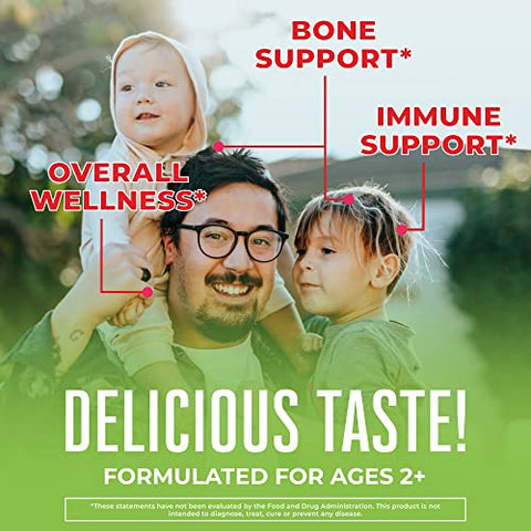 Gomas de Vitamina D3 B12 | Sem Açúcar | Suprimento de 2 Meses | Vitamina D | - MaryRuth Organics