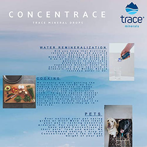 ConcenTrace Saboroso | Mantém Energia, Vitalidade e Saúde Ótimas | Limão Limão Natural | Pronto para Beber 30 ml Porções - Trace Minerals
